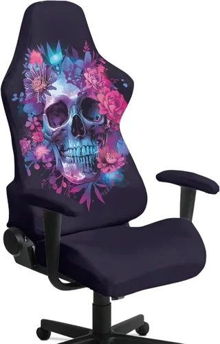 Vista 23 de Fundas para silla de videojuegos de 250 aniversario, 4 piezas, cómodas, ergonómicas, para oficina, fundas giratorias de poliéster, decoración
