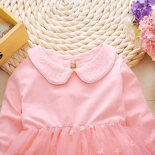 Vista 5 de 19.7 ft-4years - Conjunto de ropa de mezclilla para niñas y bebés (3-4, naranja), Naranja