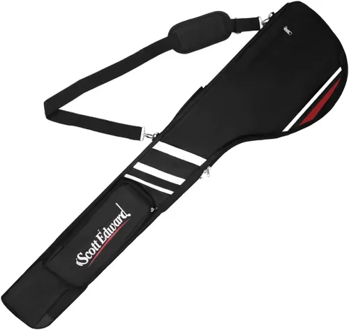 Vista 6 de Scott Edward Foldable Golf Club Carry Bag, Portable Sunday Pencil Bag, Lightweight Waterproof Training Case, Holds 7-12 Clubs