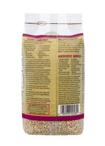 Vista 3 de Bob's Red Mill, granos de trigo sarraceno integral orgánicos, sin gluten, 16 oz (453 g)