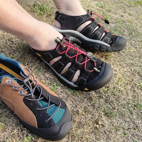 Vista 7 de NDTEZUGT 2 pares de cordones elásticos de repuesto para sandalias Keen, sin atar, redondos, sin atar, para adultos y niños