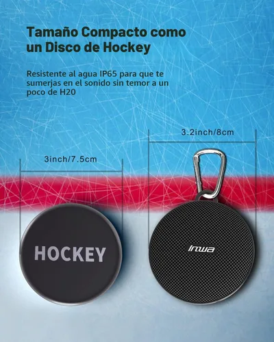 Vista 6 de Inwa Altavoces de bicicleta Bluetooth con modo de tarjeta TF, altavoz portátil inalámbrico impermeable para bicicleta, micrófono integrado