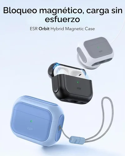 Vista 3 de ESR Funda para AirPods Pro 2, compatible con Funda de Airpods Pro de 2ª/1ª generación (2023/2022/2019), compatible con MagSafe, cubierta