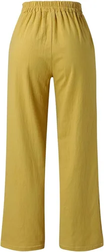 Vista 5 de Zhensanguo Womens Sweatpants High Waist Wide Leg Long Pants with Pockets