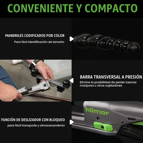 Vista 3 de hilmor Kits compactos de doblador y estampación con mini proyector