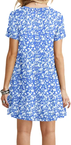 Vista 2 de MOLERANI Vestido suelto casual liso para mujer