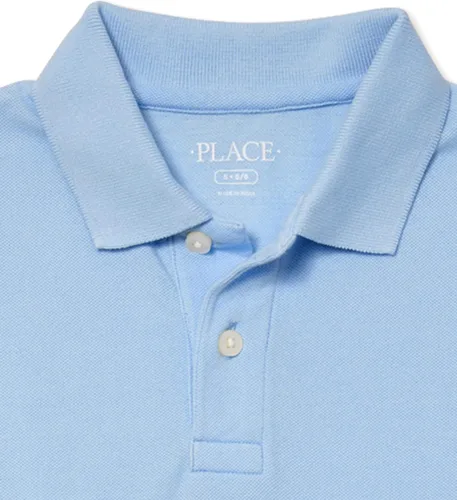 Vista 2 de The Children's Place Boys' Husky Short Sleeve Pique Polo