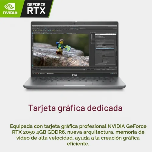 Vista 2 de Laptop Dell Latitude 5450, pantalla táctil de 14", Intel Ultra 7 165H, 16