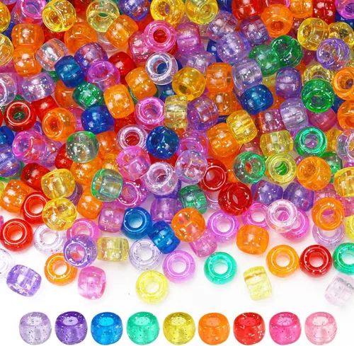 Vista 20 de IOOLEEM Cuentas de poni multicolor a granel, kit de 4000 piezas para pulseras de amistad y fabricación de joyas, fácil almacenamiento 11 Multicolor