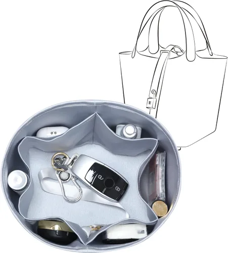 Vista 23 de Se adapta a Picotin 18 bolsas, inserto organizador de bolso de seda de alta calidad, suave al tacto y ligero, organizador de lujo con caja de regalo