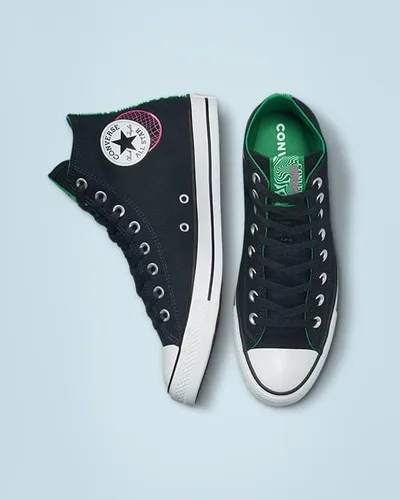 Vista 6 de Converse Chuck Taylor All Star See Beyond - Top alto unisex negroverderosa Prime