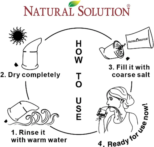 Vista 7 de Soporte respiratorio de Natural Solutions, inhalador de sal del Himalaya, color rosa