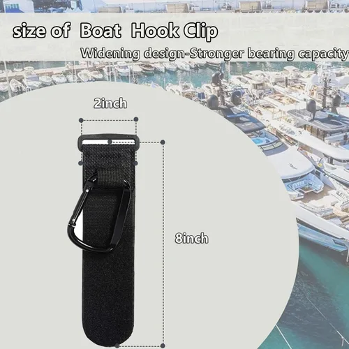 Vista 5 de Boat Rail Bag Hook Adjustable Safety Straps with Convenient Quick Release Buckle,Boat Stainless Steel Carabiner Hooks Clip for Stroller Hook,Hanging
