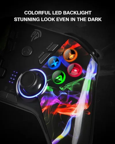 Vista 2 de EasySMX PC Wireless Controller, USB Controller for Computer, Laptop, PS3, Android TV BOX, Nintendo Switch and Tesla with Turbo, Dual Vibration and 4