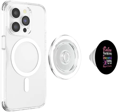 Vista 4 de Baton Twirling. Majorette Baton Twirler PopSockets MagSafe PopGrip for iPhone