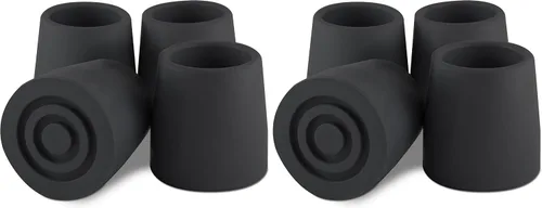 Vista 4 de Essential Medical Supply - Puntas de repuesto para caminador/cómoda, color negro, 1 pulgada