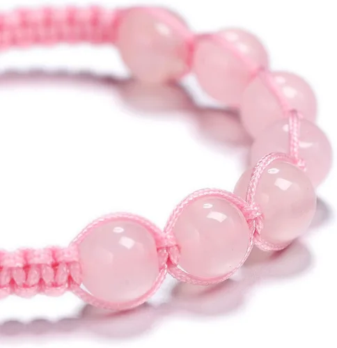 Vista 3 de Pulsera de cuentas de cristal curativo natural, pulsera de regalo ajustable para parejas