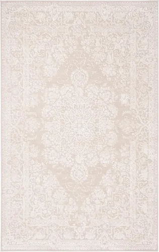 Vista 20 de SAFAVIEH - Alfombra decorativa de la colección Reflection - 2'3" x 3', color beige y crema, no desprende pelusa y fácil de limpiar, ideal