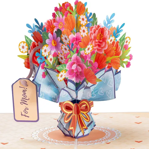 Vista 9 de Paper Love Best Mom Pop Up - Tarjeta de felicitación para el día de la madre hecha a mano en 3D, tarjetas de felicitación para el día de la madre, 5