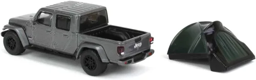 Vista 4 de Greenlight 38030-E The Great Outdoors Series 2 - 2021 Gladiator High Altitude con moderna tienda de campaña para camioneta escala 1/64