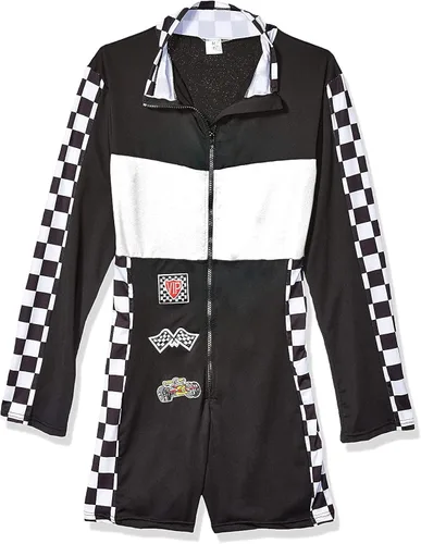 Vista 2 de Beauty's Love Jersey de disfraz de conductor de auto de carreras de velocidad para adultos, para Halloween, Queen Racer