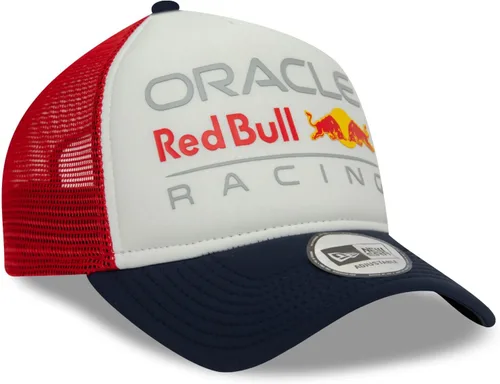 Vista 4 de New Era Men's 9Forty Trucker Baseball Cap Hat Colour Block Red Bull F1 White, WHITE, osz