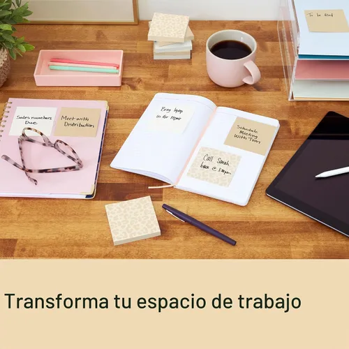 Vista 6 de Post-it Patrones pulidos, 3 x 3 pulgadas, 3 blocs de notas adhesivas