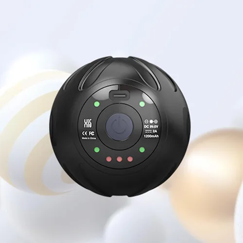 Vista 2 de Master Massage Clinton - Pelota de masaje de vibración ligera con 5 velocidades de nivel para masaje de múltiples piezas, color negro