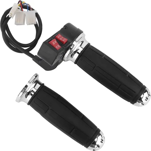 Vista 4 de Empuñadura del acelerador, 1 par de 3 controles de velocidad de 0.866 in para scooter eléctrico de alambre de acelerador para motocicleta