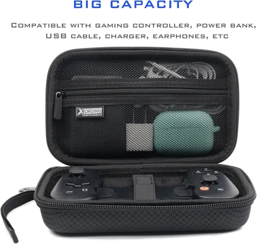 Vista 2 de XORDING Funda de transporte compatible con Backbone One, carcasa dura de nailon, funda protectora, con una pulsera, llavero y bolsillo de red