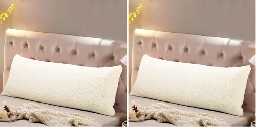 Vista 22 de Reafort Fundas de almohada ultra suaves de sherpa de tamaño estándar de 20 x 26 pulgadas, paquete de 2 con cierre de cremallera