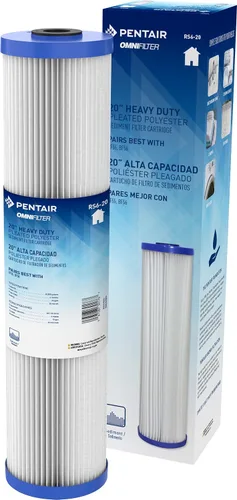 Vista 7 de Pentair OMNIFilter RS6 Filtro de agua de sedimentos, 10 pulgadas, cartucho de repuesto plisado Big Blue resistente para toda la casa, 10" x 4.5