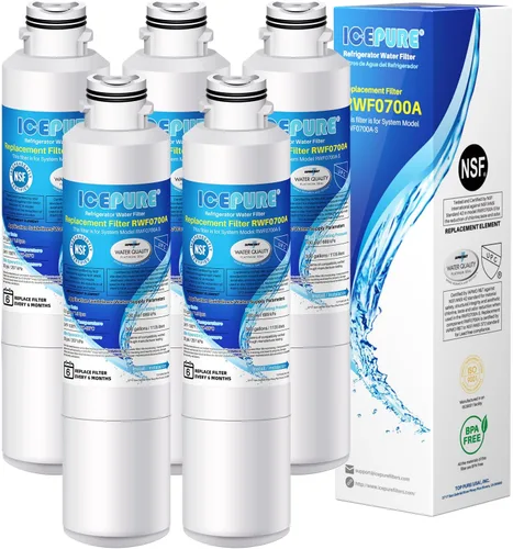Vista 12 de ICEPURE PRO DA29-00020B NSF401&473&53 Samsung Filtro de agua para refrigerador, repuesto para DA29-00020B-1, DA29-00020A/B, HAF-CIN/EXP