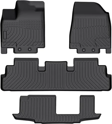 Vista 9 de Cartist Alfombrillas personalizadas para VW Atlas 2018-2025 2026 (asientos de banco de 7 pasajeros), juego completo de 3 filas para accesorios
