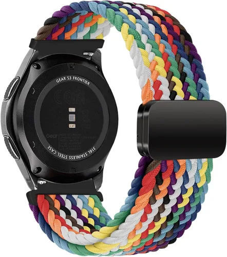 Vista 22 de Correa de nailon compatible con Samsung Galaxy Watch 7/6/5/4/FE 1.732 in 1.575 in/Galaxy Watch 5 Pro 1.772 in/Watch 4/6 Classic 1.850 in 1.811 in