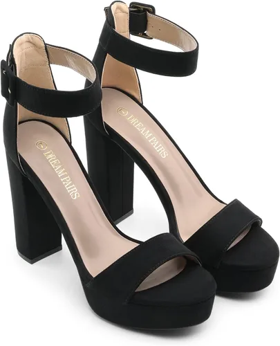 Vista 5 de DREAM PAIRS - Sandalias de tacón alto para mujer