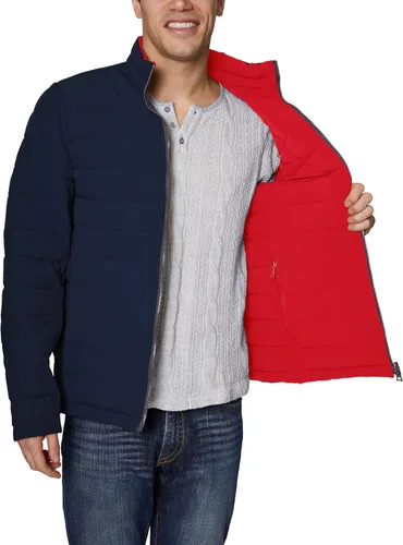 Vista 52 de Chaqueta Nautica de hombres elastizada Reversible peso medio