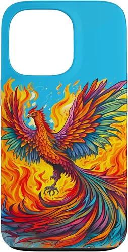 Vista 9 de Fantasy Cute Rising Phoenix Flames Case for iPhone 15