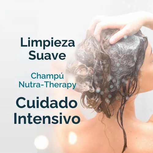 Vista 4 de SH-RD Nutra-Therapy Champú para cabello seco dañado Champú proteico que reduce las puntas abiertas Hidrata el cabello encrespado Adecuado