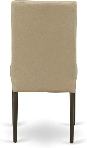 Vista 10 de East West Furniture HLDR3-CAP-03 Juego de mesa de comedor de 3 piezas contiene una mesa de comedor redonda con pedestal y 2 sillas Parson tapizadas