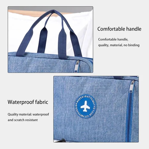 Vista 5 de Bolsa de viaje para gimnasio, bolsa de hombro para la noche, bolsa de entrenamiento de separación húmeda y seca, bolsa de fitness de mano con un