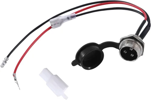 Vista 5 de KAMIER Puerto de cargador de 3 cables de repuesto para Razor Crazy Cart XL DLX Shift Ground Force Drifter Go Cart Kart Dune Buggy E325 E300 E200