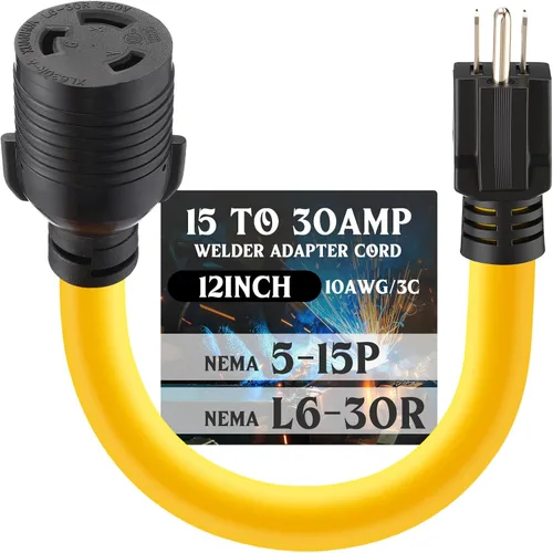 Vista 20 de Tellegloww - Cable adaptador para soldador de 30 amperios NEMA 10-30P a L6