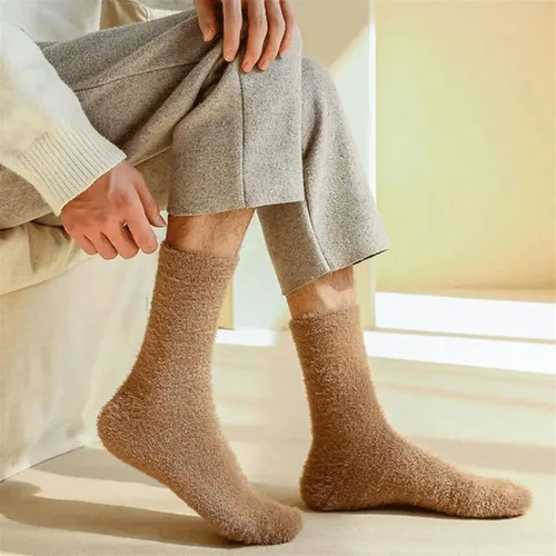 Vista 5 de TRENIS Men Women Winter Thicken Warm Pure Color Casual Socks