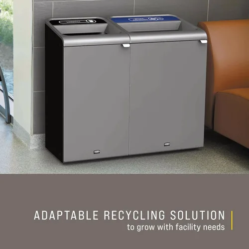 Vista 2 de Rubbermaid Commercial Products Residuos recipiente de plástico reciclado puede, 1
