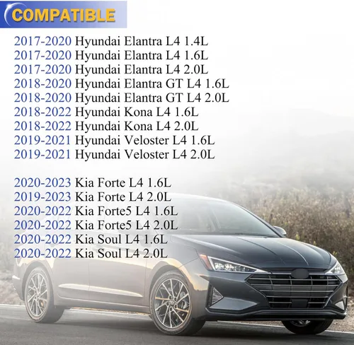 Vista 2 de Filtro de aire del motor CA12057 para Hyundai 17-20 Elantra, 18-20 Elantra GT, 18-22 Kona, 19-21 Veloster/KIA 19-23 Forte, 20-22 Forte5, 20-22 Soul