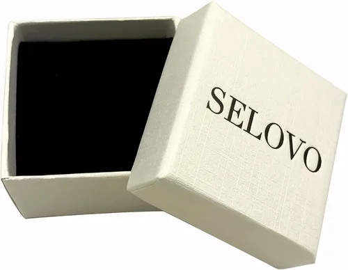 Vista 5 de SELOVO Pulsera de circonita cúbica para boda, eslabones de cadena en tono plateado