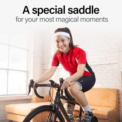 Vista 4 de Wittkop - Asiento de bicicleta de gran tamaño para bicicleta Peloton y bicicleta +, asiento de bicicleta cómodo, compatible con bicicletas Peloton