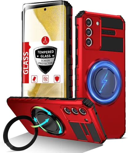 Vista 46 de Funda magnética para Samsung Galaxy Note 20 Ultra compatible con carga inalámbrica MagSafe, con 1 protector de pantalla, anillo de soporte integrado