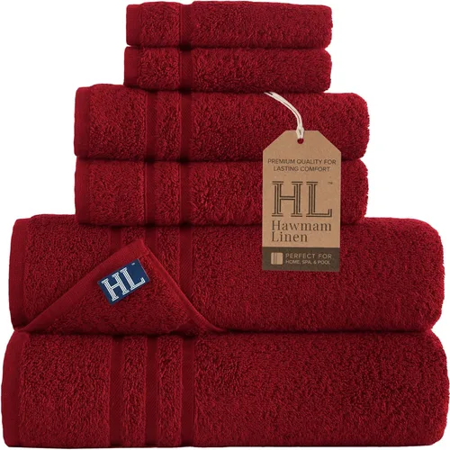 Vista 60 de Juego de 6 toallas de baño negras para baño, algodón turco original, suave, absorbente y de primera calidad, 2 toallas de baño, 2 manos y 2 toallas